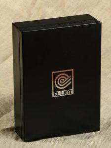 Elliot Promotional Package, black box with silver printing