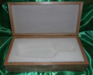 Premium wooden wine box with hinge top