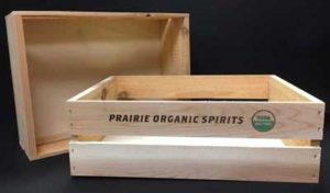 Premium wood liquor crate